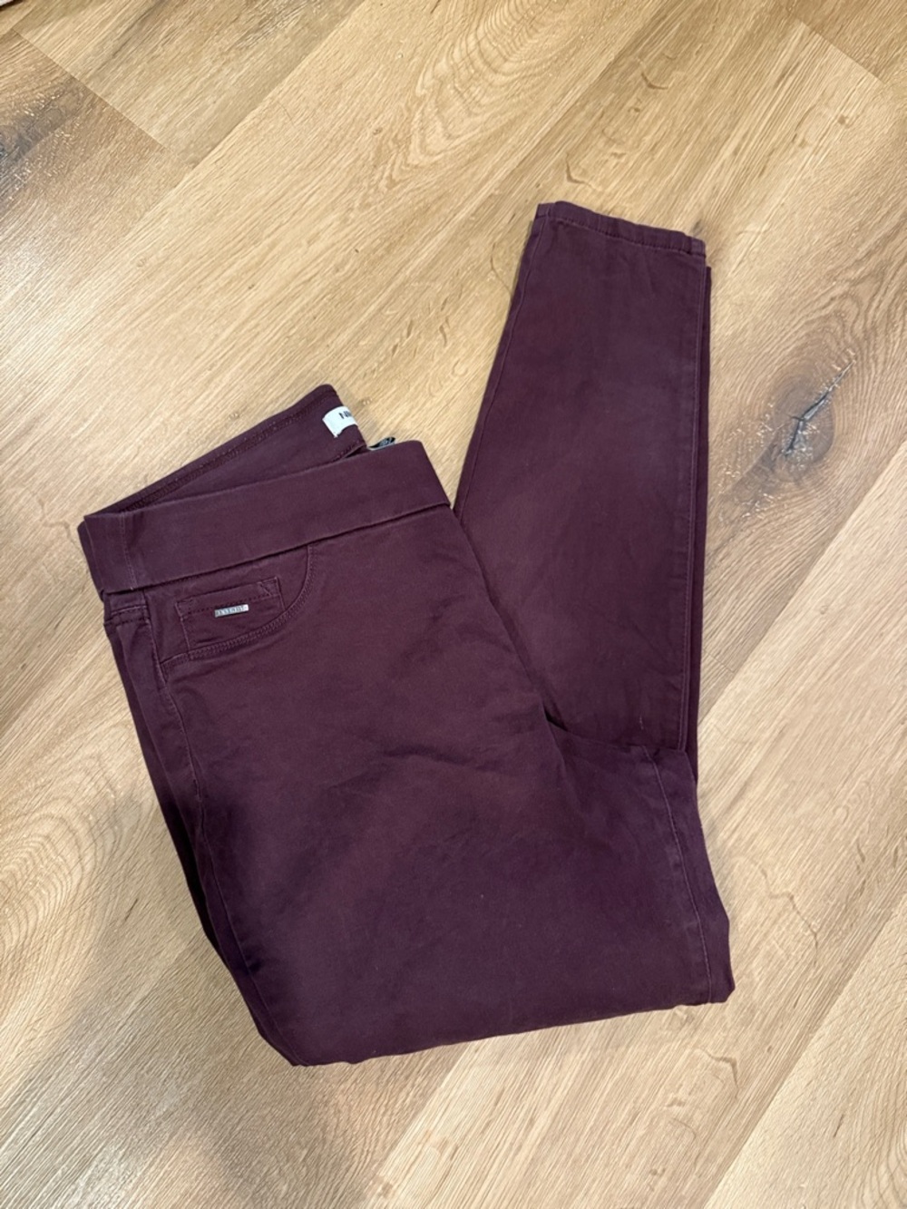 Slim Fit Wine-Colored Pants
